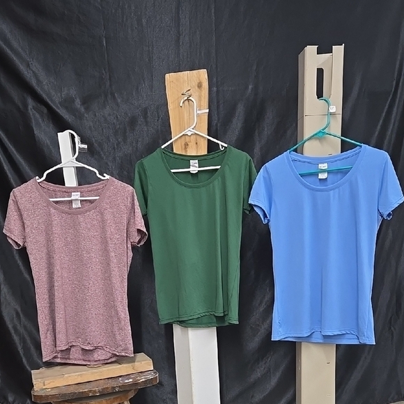 Women's Casual Tops - Green, Blue, and Pink Set Of 3 Size M - Picture 1 of 7
